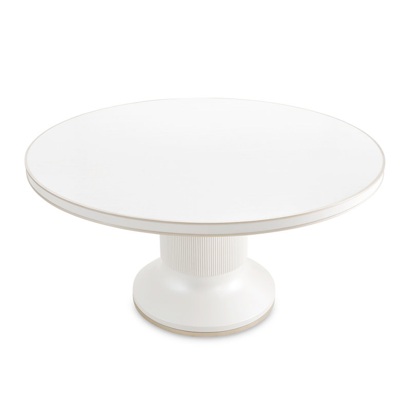 La Marisia 60" Round Dining Table - Creamy Pearl