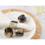 Rond de serviette en corne avec motif naturel (ensemble de 4)