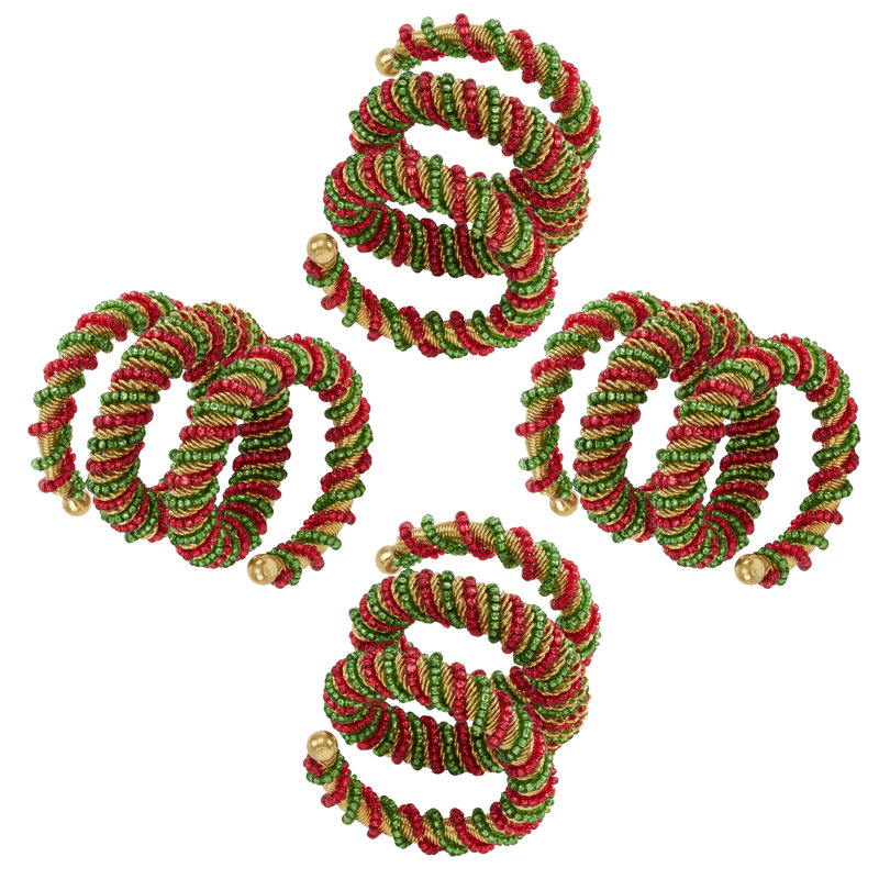 Napkin Ring, Red/Green