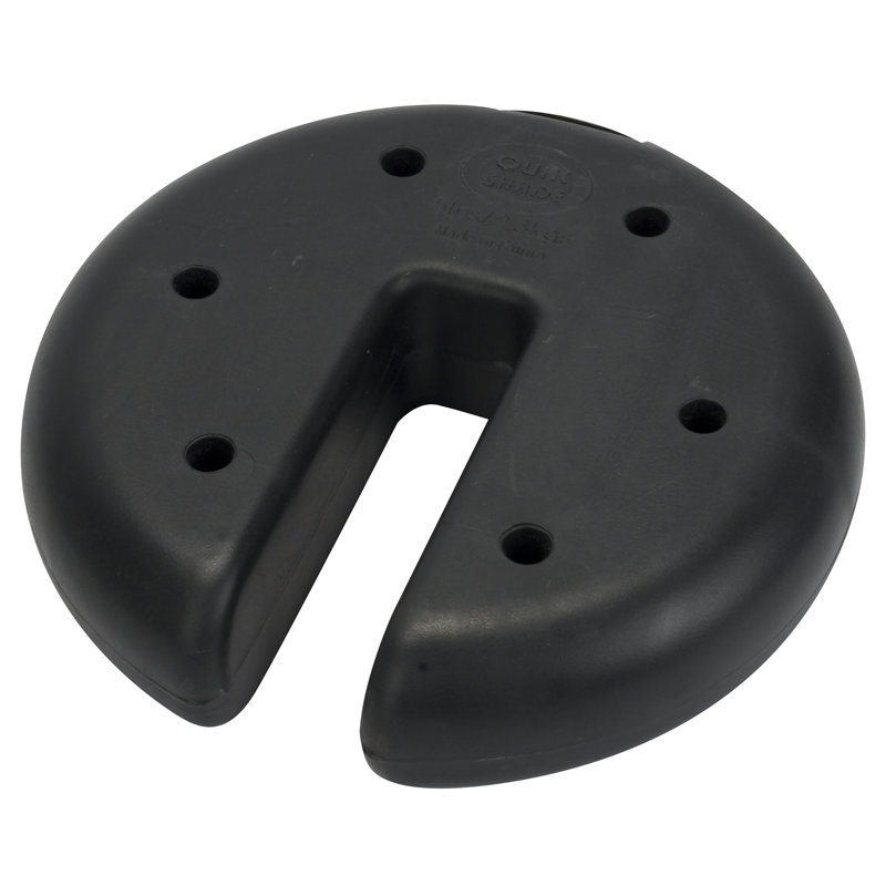 Black Heavy Duty Cement Canopy Weight Plates Set of 4