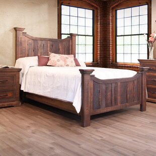 Madeira Solid Wood Panel Bed