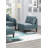 Beautiful 5Pcs Modular Sectional Set 2X One Arm Chairs 2X Armless Chair 1X Ottoman Living Room Furniture Mineral Color Morgan Fabric-1162340776