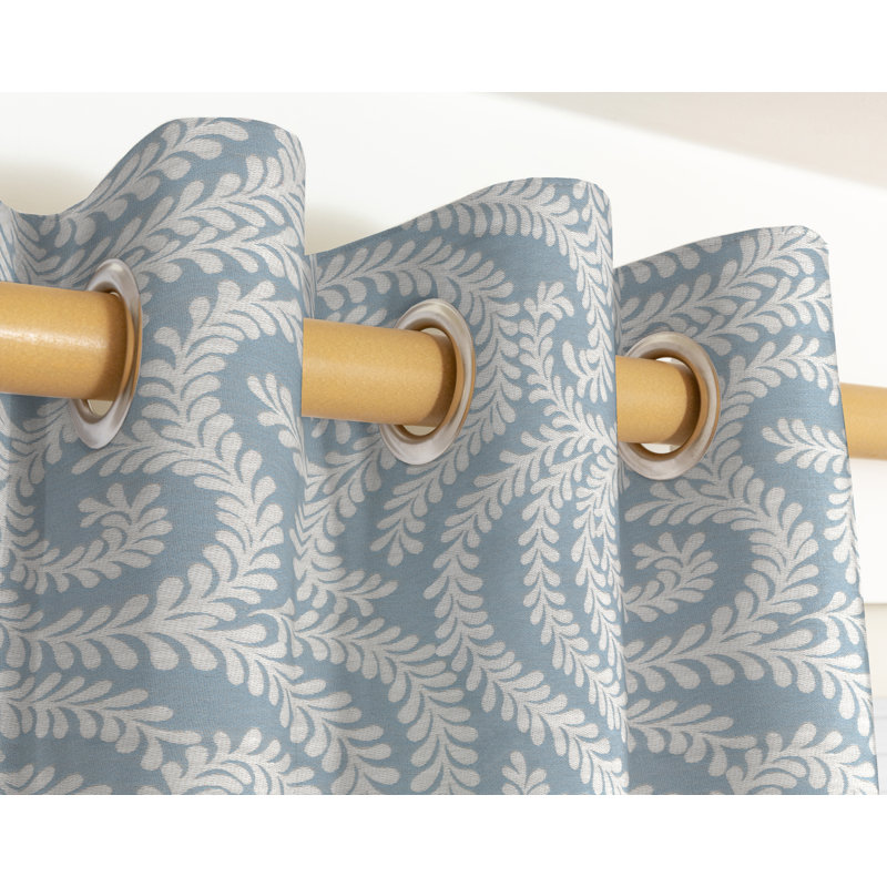Holoman Blackout Curtain Pair, Width 228 x Drop 137cm, Wedgewood Blue