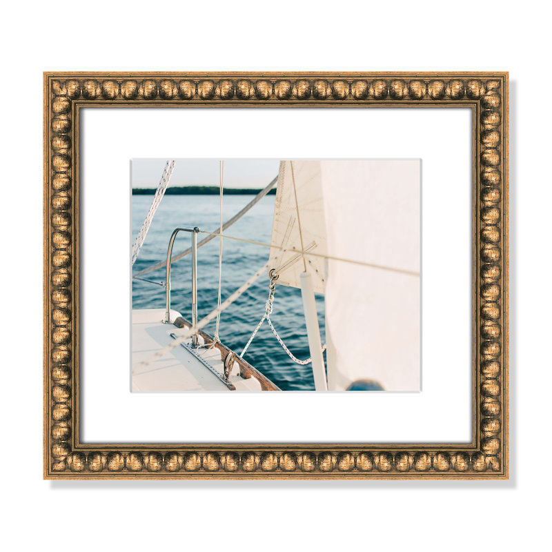 Lignes et voiles par Ian Keefe - photographie, H 14 po x l 16 po x P 1,125 po, Perle dorée