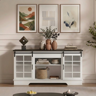 Grande armoire de rangement à portes coulissantes polyvalente avec portes en verre
