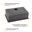 Cuvette simple en acier inoxydable de calibre 18 de 9 pouces de profondeur de L 30 po x l 18 po