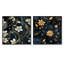 Therrien - Ensemble de 2 collages carrés botaniques abstraits-101855624-101855627
