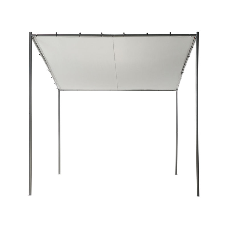 28m x 28m Metal Pergola, Gray