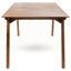 Ensemble repas d'extérieur 7 pièces avec table en bois massif de 69 pouces et 6 chaises ergonomiques en acacia, résistant aux intempéries pour le jardin, le patio et la cour