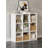 White 9-Cube Storage Organizer, Fits 11-Inch Bins, Stackable Bookcase For Closet, Bedroom