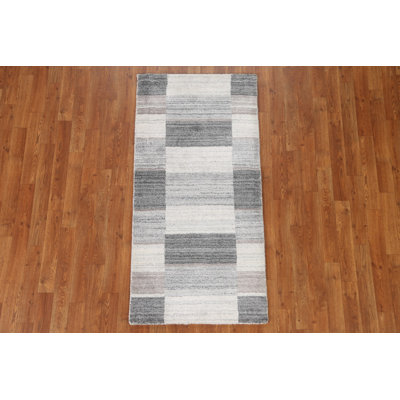 Tapis damier Gabbeh 2 x 5