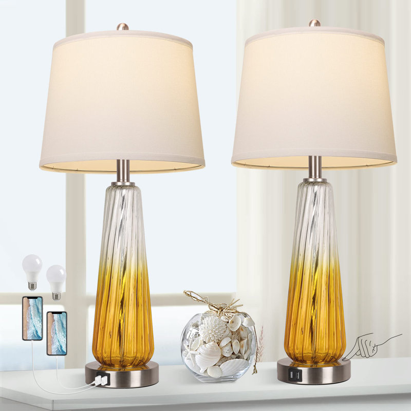 Armetha USB Table Lamp, Yellow