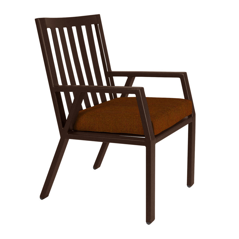 Aris Outdoor Dining Armchair, Copper Creek, Harris Stone