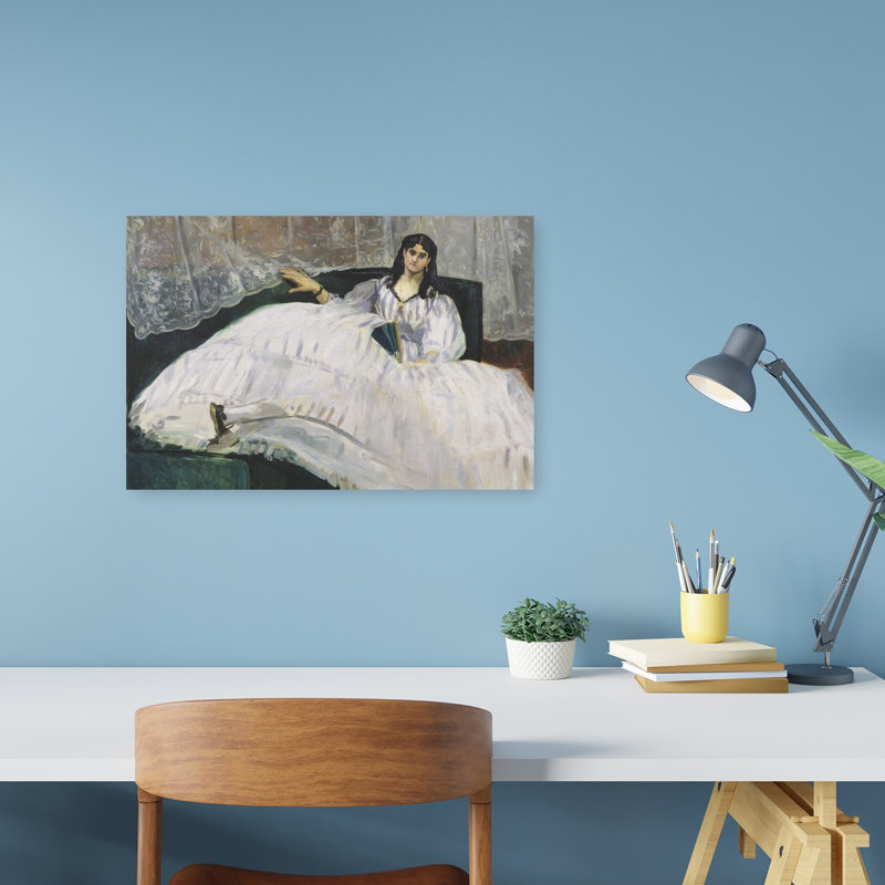 Portrait de Jeanne Duval, 1862, estampe d'art mural contemporain abstraite impressionniste, H 12 po x l 18 po