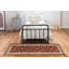 Tapis décoratif en laine rouge Hermione-407434055
