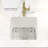 Cubic 18 " L Undermount Single Bowl Fireclay Kitchen Sink