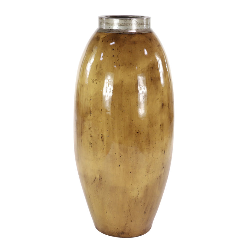 Seveno changeaks Ceramic Handmade Distressed Decorative Brown Vase