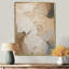 «Beige minimalisme élégance en fleurs», reproduction d'art sur toile, impression sur toile beige-97037183-97037182-119772772
