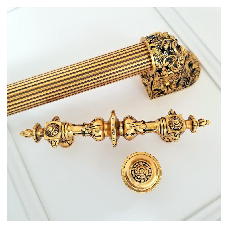 Kings Road Bar / Handle Pull, 24K Satin Gold