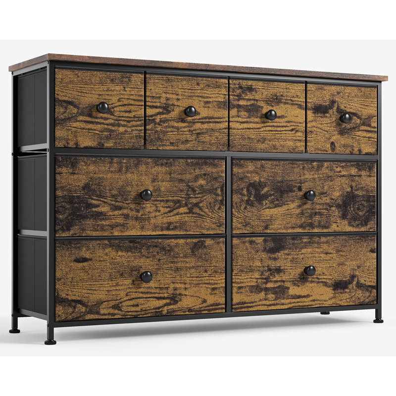 Ojaswi 8 Drawer 104.1Cm W Dresser, Brown