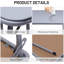 Table pliante Brunhilde 33,5 pouces à économie de place pour le bureau à domicile, petits espaces intérieurs, table pliable portable pour la salle à manger extérieure, patio, terrasse, balcon, piscine, aucun assemblage requis-400948991
