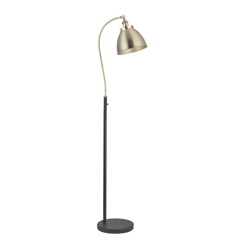 Ziemer 160cm Matte Arched Floor Lamp, Antique Brass, Antique Brass