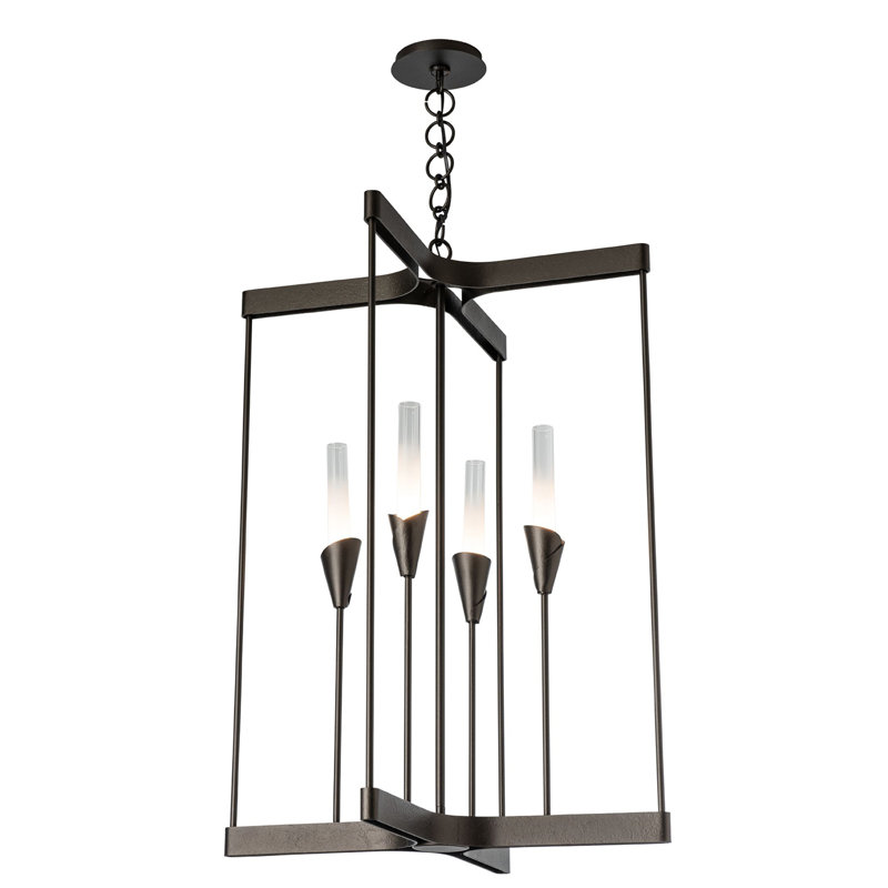 Lilium 4-Light Chandelier - Vintage Platinum, Oil Rubbed Bronze