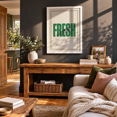 Fresh Typography - Framed Print