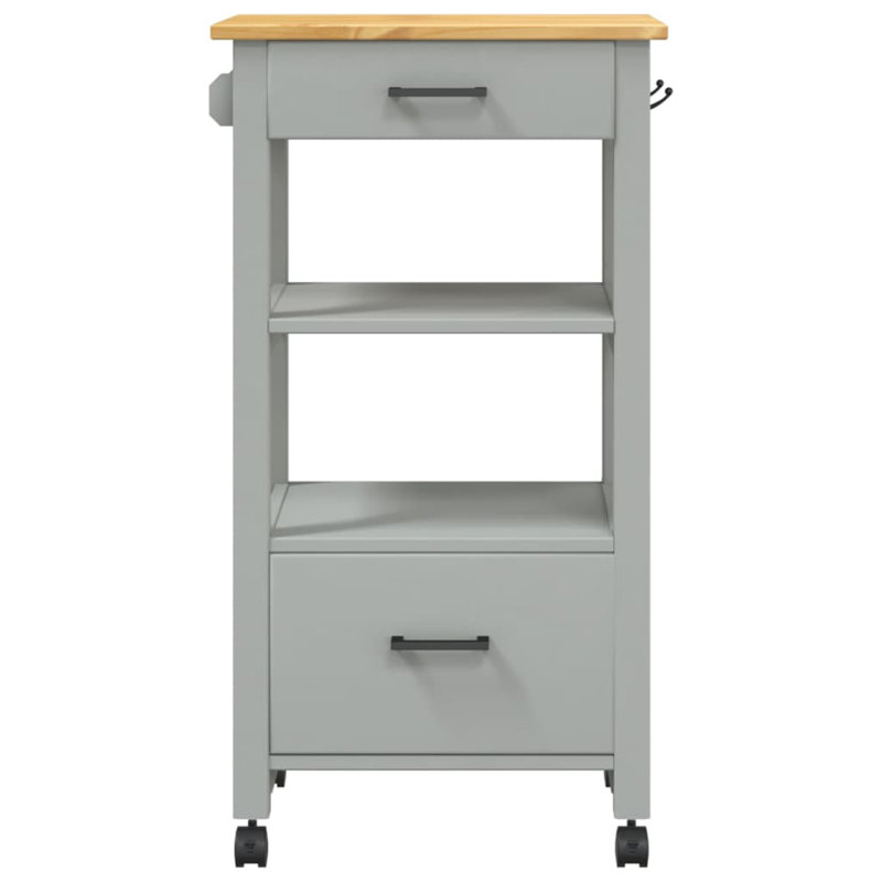Kitchen Serving Cart, Grey