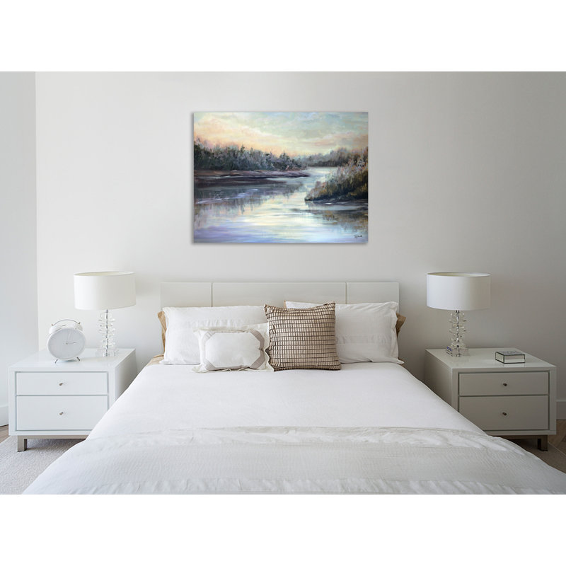 Silver Waters - impression sur toile tendue, H 15 po x l 20 po x P 1,5 po