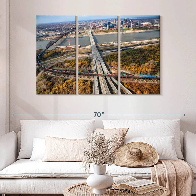 Road To St. Louis, 32" H x 50" W