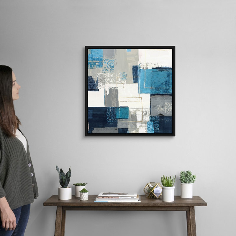 Reproduction d’art sur toile, "Guided II" par Tom Reeves, Toile avec cadre noir, H 26 po x l 26 po x P 1,75 po