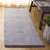Mohnton Hand-Woven Flatweave Cotton Charcoal Area Rug