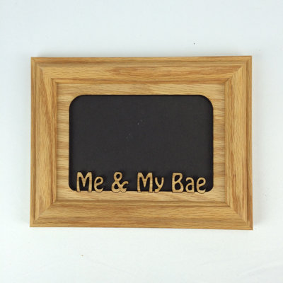 Oak Solid Wood Picture Frame with Mat