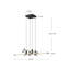 Lustre linéaire moderne Spoutnik à 4 lumières Blade-88045079