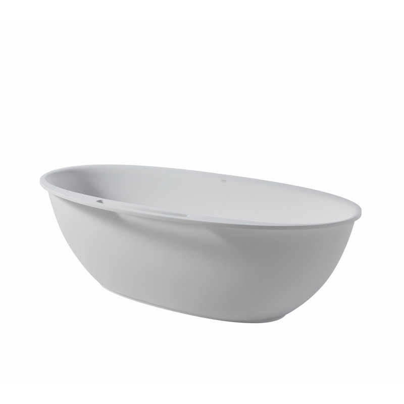 Baignoire de trempage autoportante à surface solide 67,00 po x 33,50 po