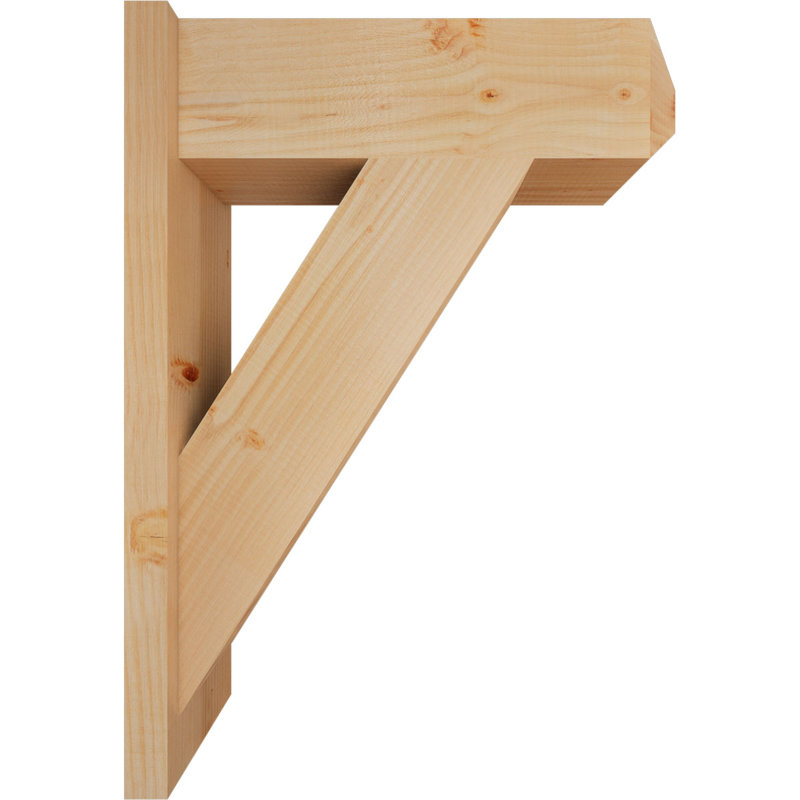 Artisan traditionnel en bois rustique, P 22 po x H 30 po, Sapin Douglas de 7 1/2 po (lisse)