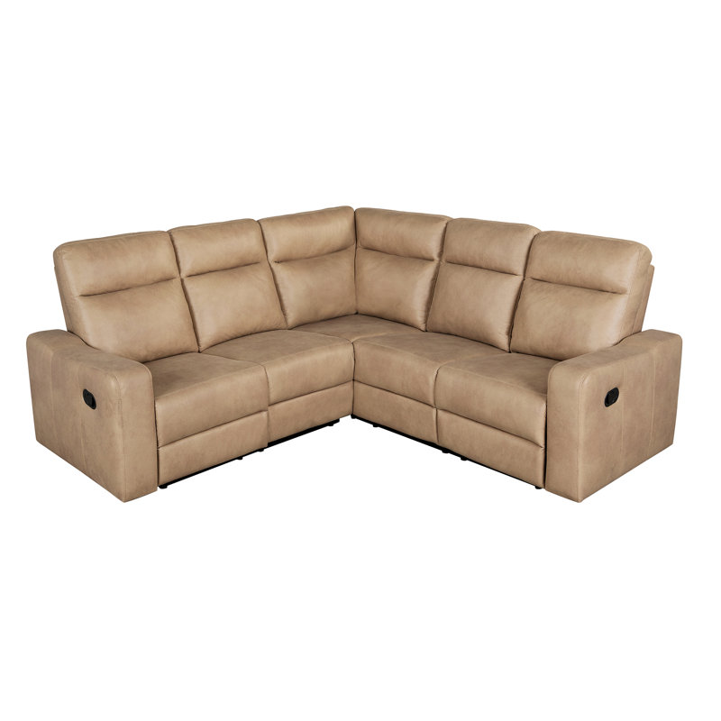 Fauteuil inclinable avec 2 porte-gobelets, Tissu brun Palomino