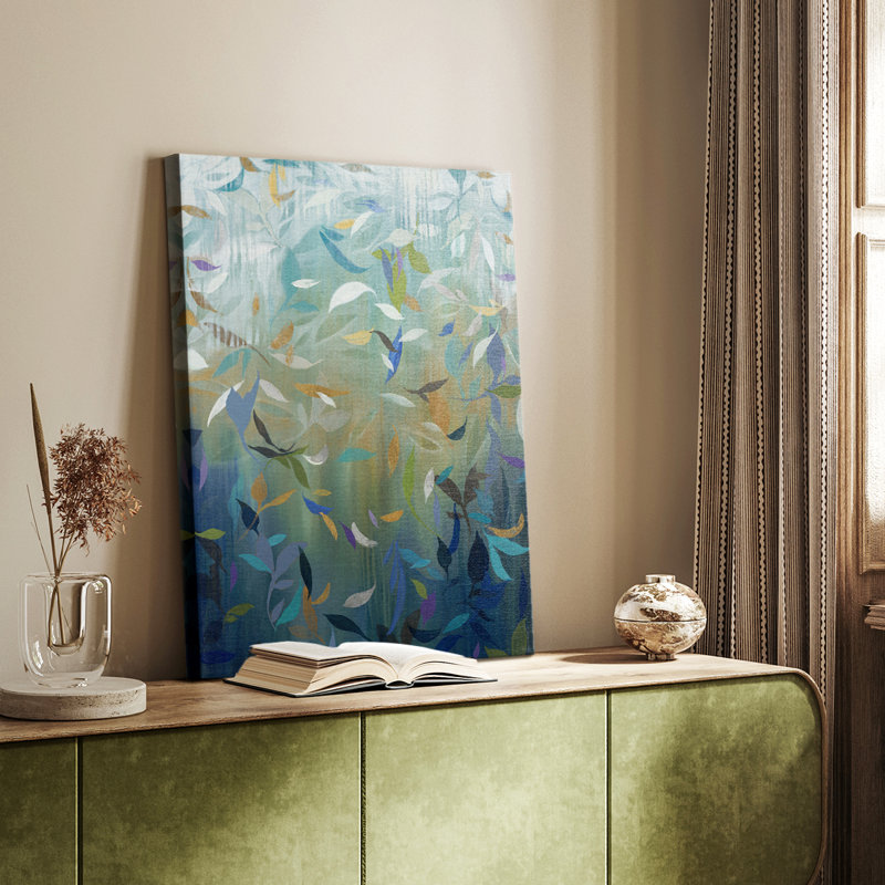 Falling Leaves -Custom Wrapped Gallery Cavas, 12" H x 8" W