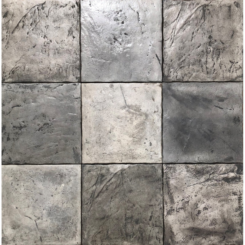Elevate 16'' L x 16'' W Tile - Cobblestone Grey