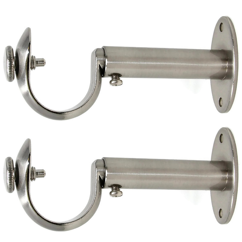 Alpharetta Curtain Track/Rail, Brushed Steel