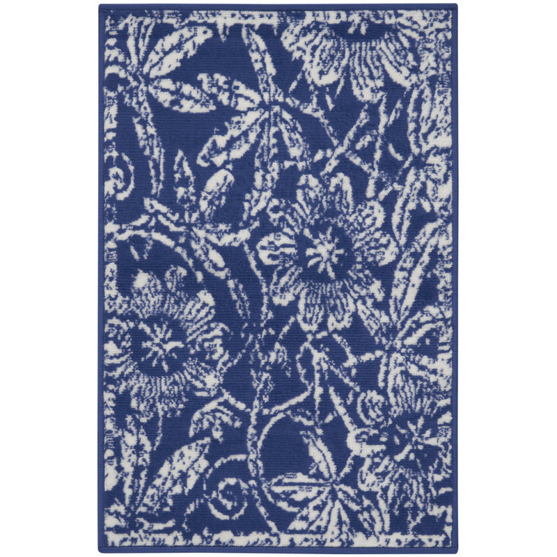 Floral Indoor Rug, Rectangle 2' x 3'