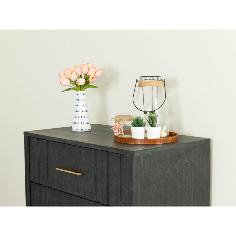 Nantucket Gray Wood Nightstand