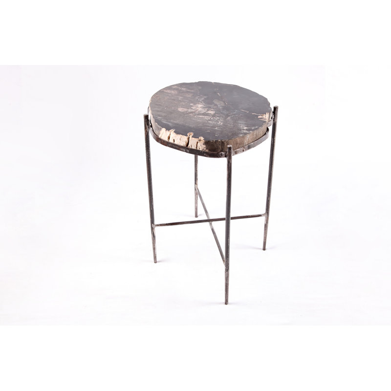 Solid Wood Top End Table