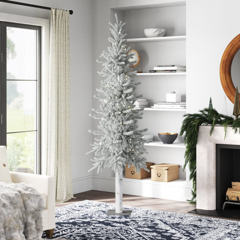 7' Lighted Pine Christmas Tree