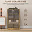 Cabinet multimédia, armoire stéréo à 4 niveaux,-579912532