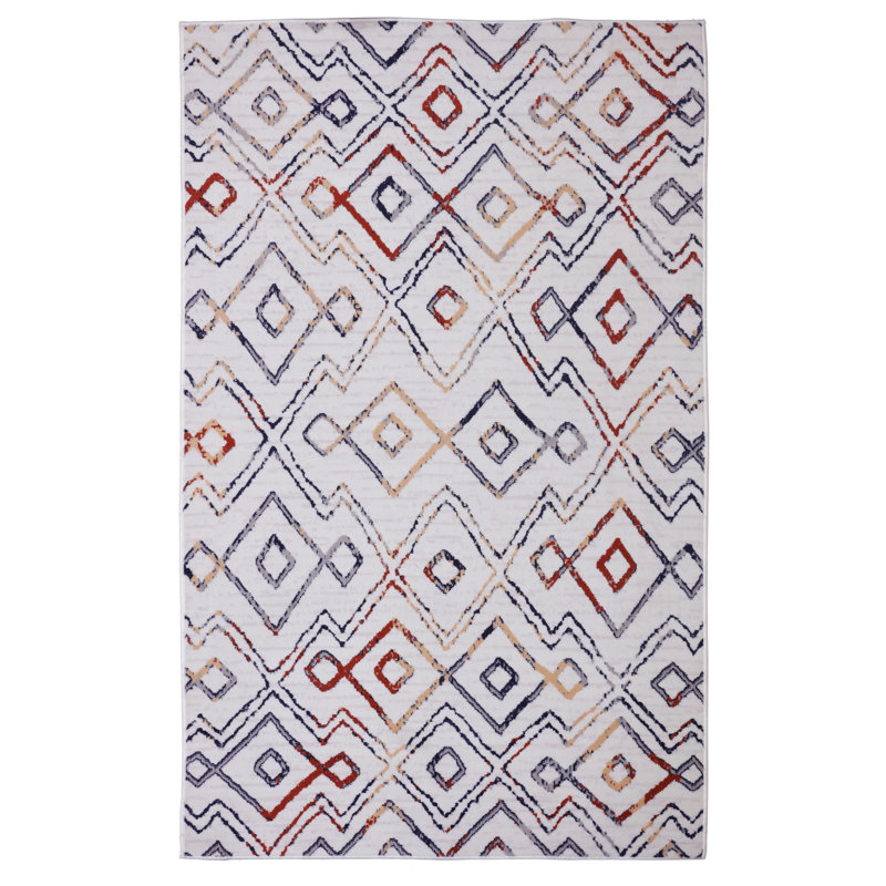 Mcnealy Geometric Indoor Rug, Rectangle 7'8" x 11'