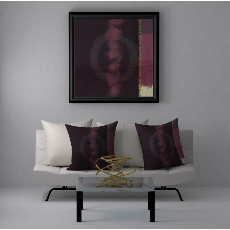 Abstract Throw Pillow, 18" H x 18" W