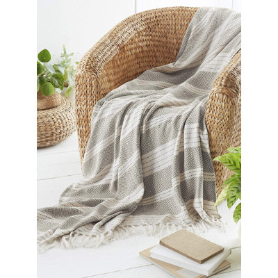 Recycled Diamond Throw Blanket