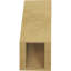 Attelle de genou Del Monte Timberthane en faux cèdre brut, l 5 po x P 8 po x H 12 po, brun clair apprêté-88136367